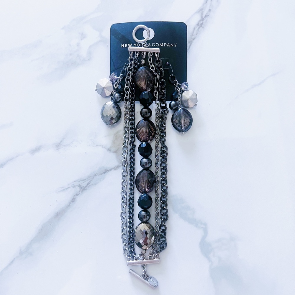 NWT New York & Company Earrings & Bracelet Set